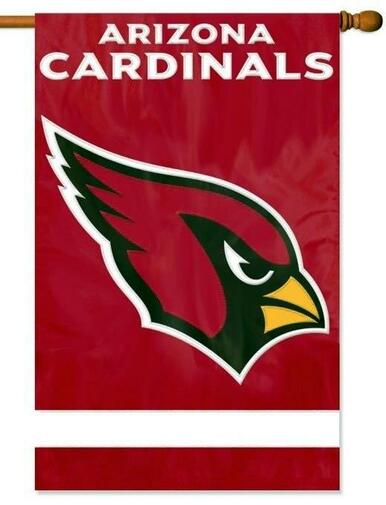 Arizona Cardinals Applique House Flag