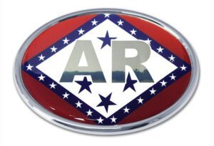 Arkansas Oval Car Emblem