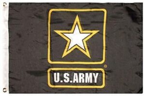 Army Black 2x3 Polyester Flag