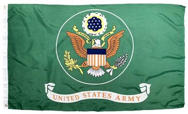 Army Green 3x5 Flag - Printed