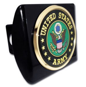 Army Green Seal Black Hitch Cover