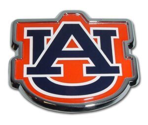 Auburn University Navy Chrome and Color Car Emblem