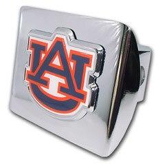 Auburn University Navy Shiny Chrome Hitch Cover