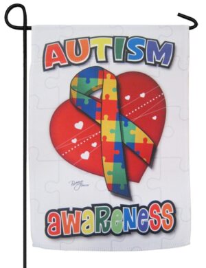Autism Awareness Sublimated Garden Flag