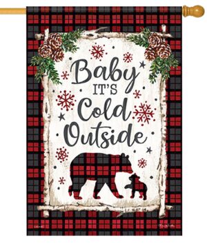 Baby It's Cold Outside House Flag