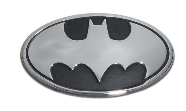 Batman Oval Chrome Car Emblem
