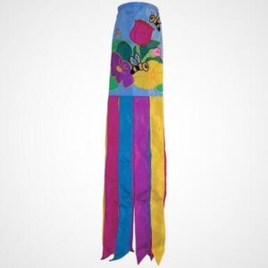Bee Floral Embroidered Windsock