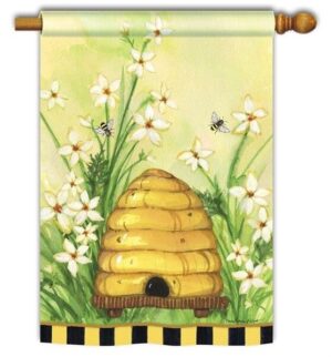 Bee Hive House Flag