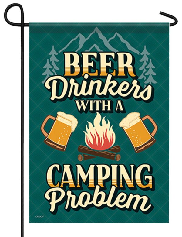 Beer Drinkers Camping Garden Flag