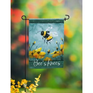 Bees Knees Suede Reflections Garden Flag