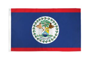 Belize Superknit Polyester 3x5 Flag