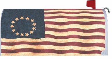 Betsy Ross Flag Mailbox Cover