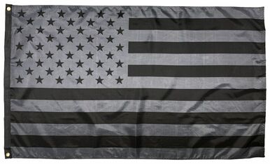 Black and Gray Subdued American 3x5 Flag