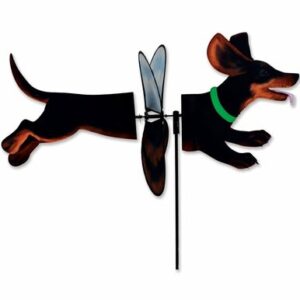 Black and Tan Dachshund Deluxe Petite Wind Spinner