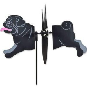 Black Pug Petite Wind Spinner