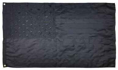 Blackout American Flag 3x5 2-Ply Polyester