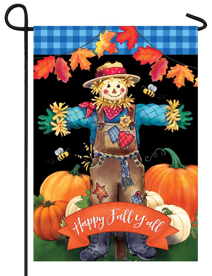 Scarecrow Couple Garden Flag I AmEricas Flags