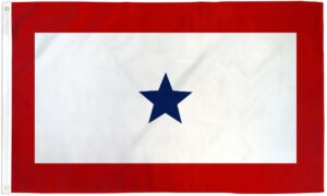 Blue Service Star 3x5 Flag - Printed