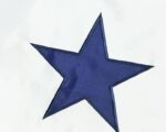 Blue Service Star Applique House Flag Detail 1