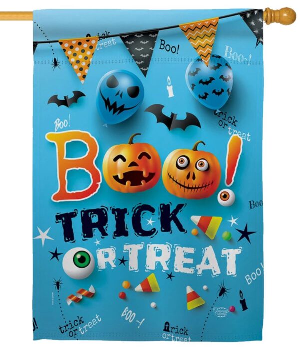 Boo Trick Sublimated House Flag