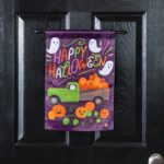 Boo Truck Suede Reflections Garden Flag Display