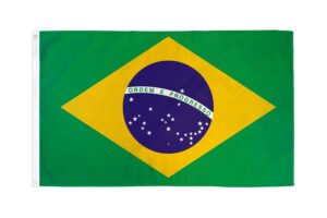 Brazil Superknit Polyester 3x5 Flag