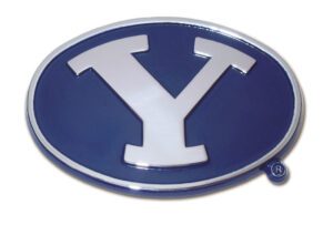 Brigham Young University Navy Chrome Emblem
