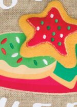 Burlap Cookies for Santa Double Applique Garden Flag