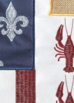 Burlap Proud Louisiana American Decorative House Flag