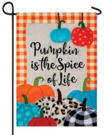 Burlap Spice of Life Double Applique Garden Flag