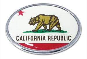 California Oval Car Emblem