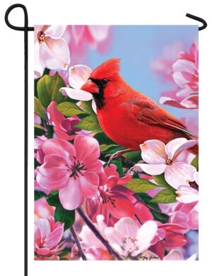 Cardinal Flowers Garden Flag