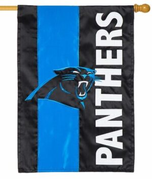 Carolina Panthers Embellished Applique House Flag