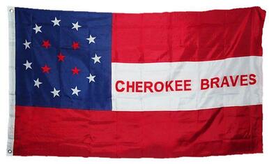 Cherokee Braves Flag 3x5 - Printed