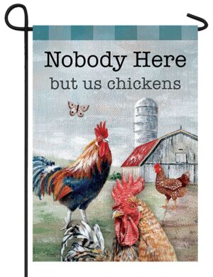 Chicken Farmyard Garden Flag