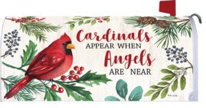 Christmas Cardinals Appear Mailbox Cover