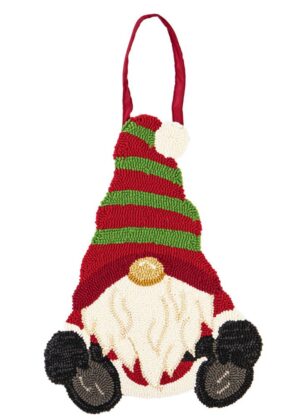 Christmas Gnome Hooked Decorative Door Hanger