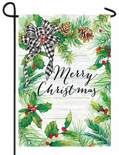 Christmas Greens Garden Flag