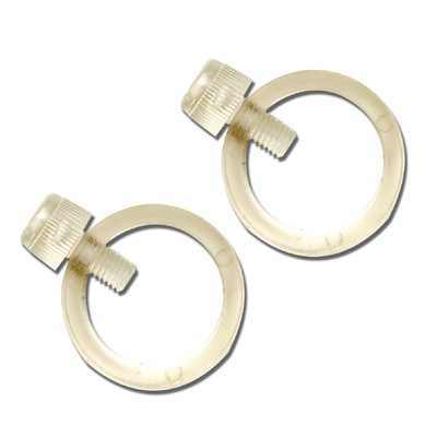 Clear Acrylic 3/4 Inch Mounting Clamp Pair