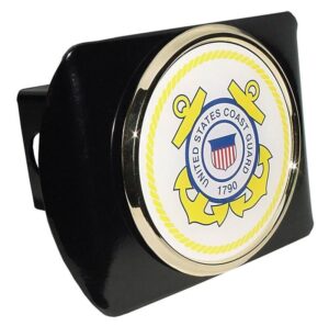 Coast Guard Seal Black Hitch Cover