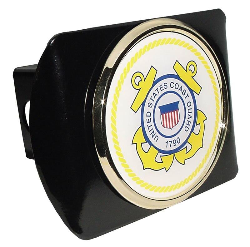 Coast Guard Seal Black Hitch Cover I AmEricas Flags