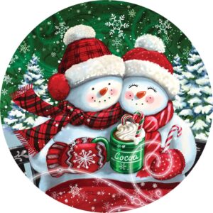 Cocoa Couple Accent Magnet