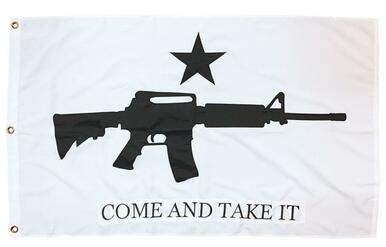 Come and Take it M4 Rifle Flag 3x5 2-Ply Polyester