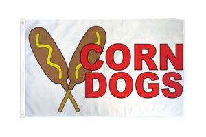Corn Dogs 3x5 Flag