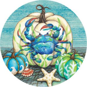 Crabby Pumpkin Accent Magnet