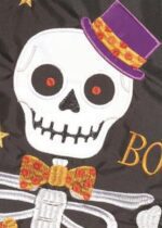 Crazy Legs Skeleton Double Applique Garden Flag