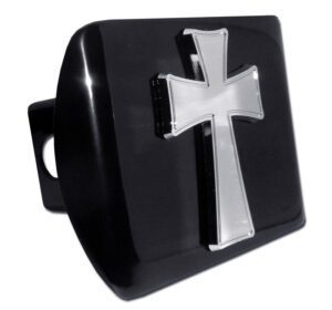 Cross Tapered Black Hitch Cover