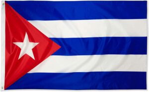 Cuba Superknit Polyester 3x5 Flag
