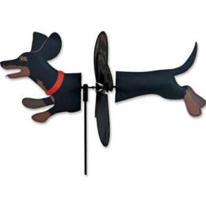 Dachshund Black and Tan Petite Wind Spinner