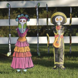 Day of the Dead Woman WhirliGig Wind Spinner